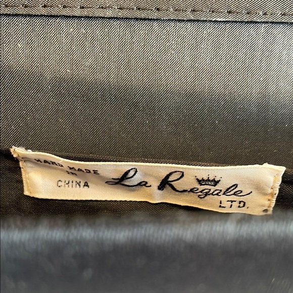 Elegant Black Clutch Bag vintage with rhinestones - Picture 3 of 4